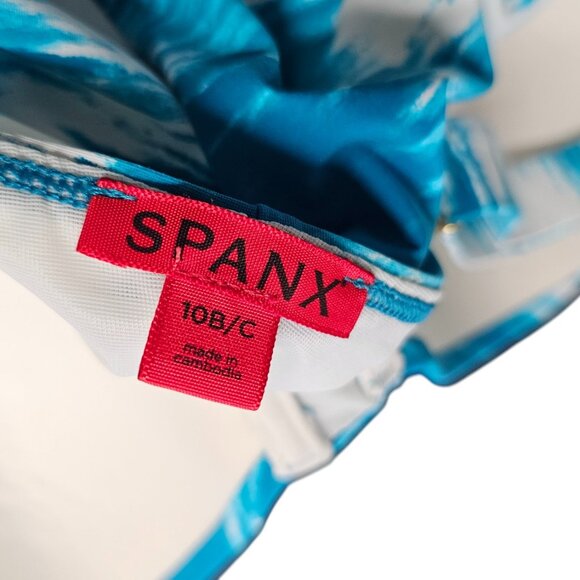 SPANX Womens One Piece Swimsuit, Ruched, Shaping, Underwire, Size 10 B/C - Picture 5 of 8